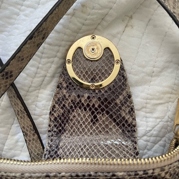 Michael Kors Snakeskin Texture Crossbody Double Pouch - Picture 12 of 14